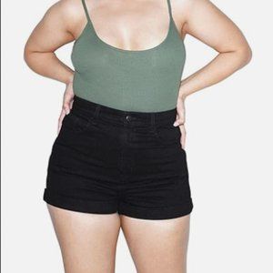 American Apparel Black high waisted shorts